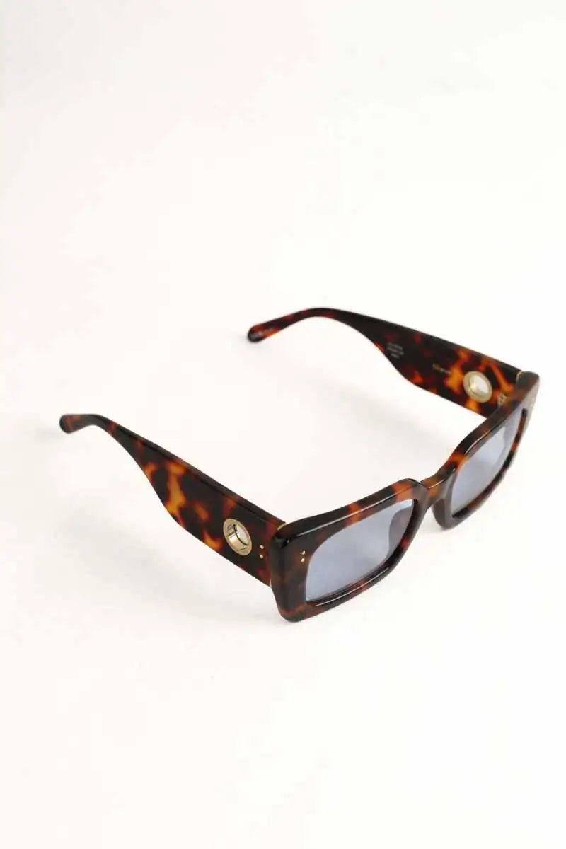 Lunettes de soleil Linda Farrow Marron en Plastique