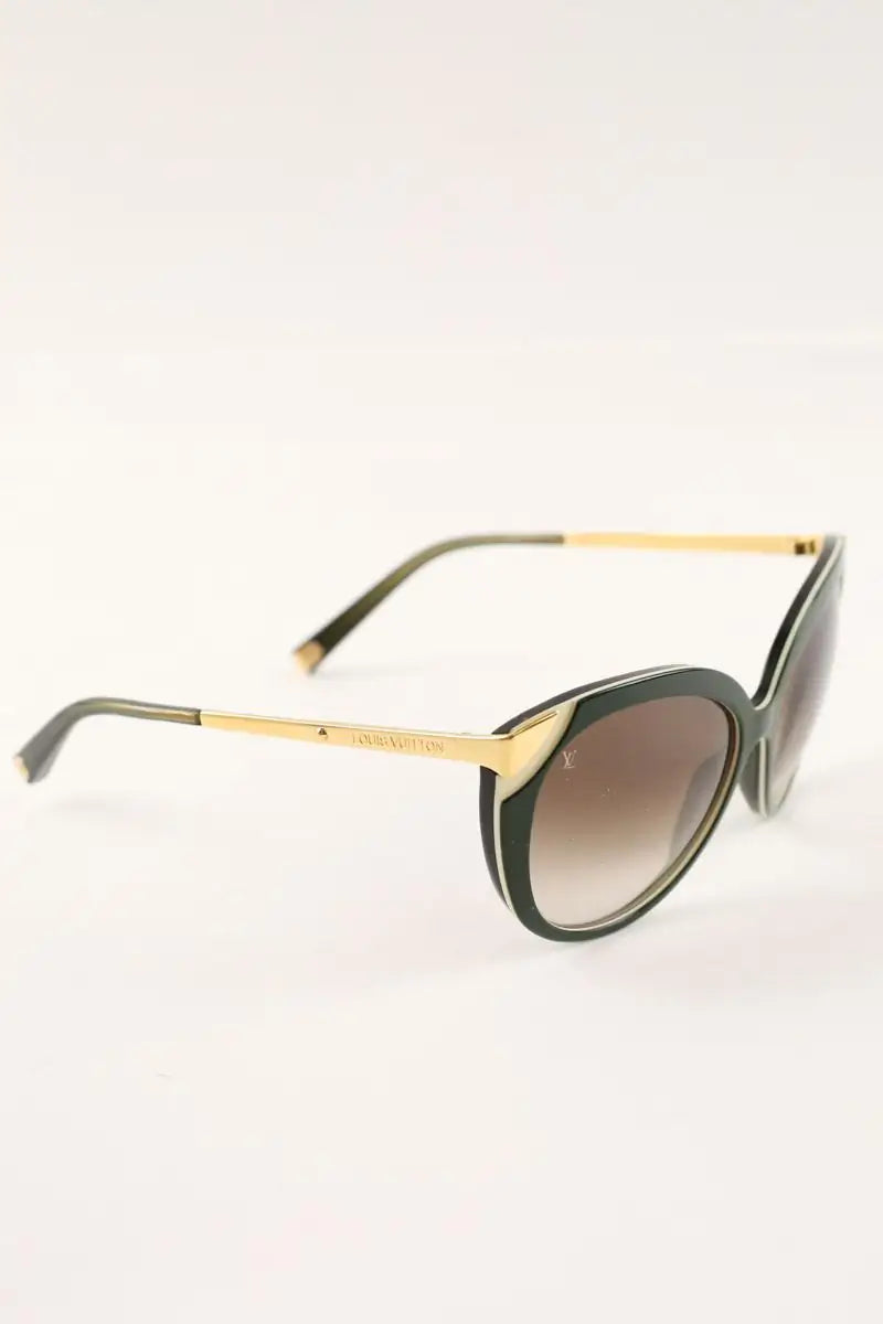 Lunettes de soleil Louis Vuitton Vert en Plastique