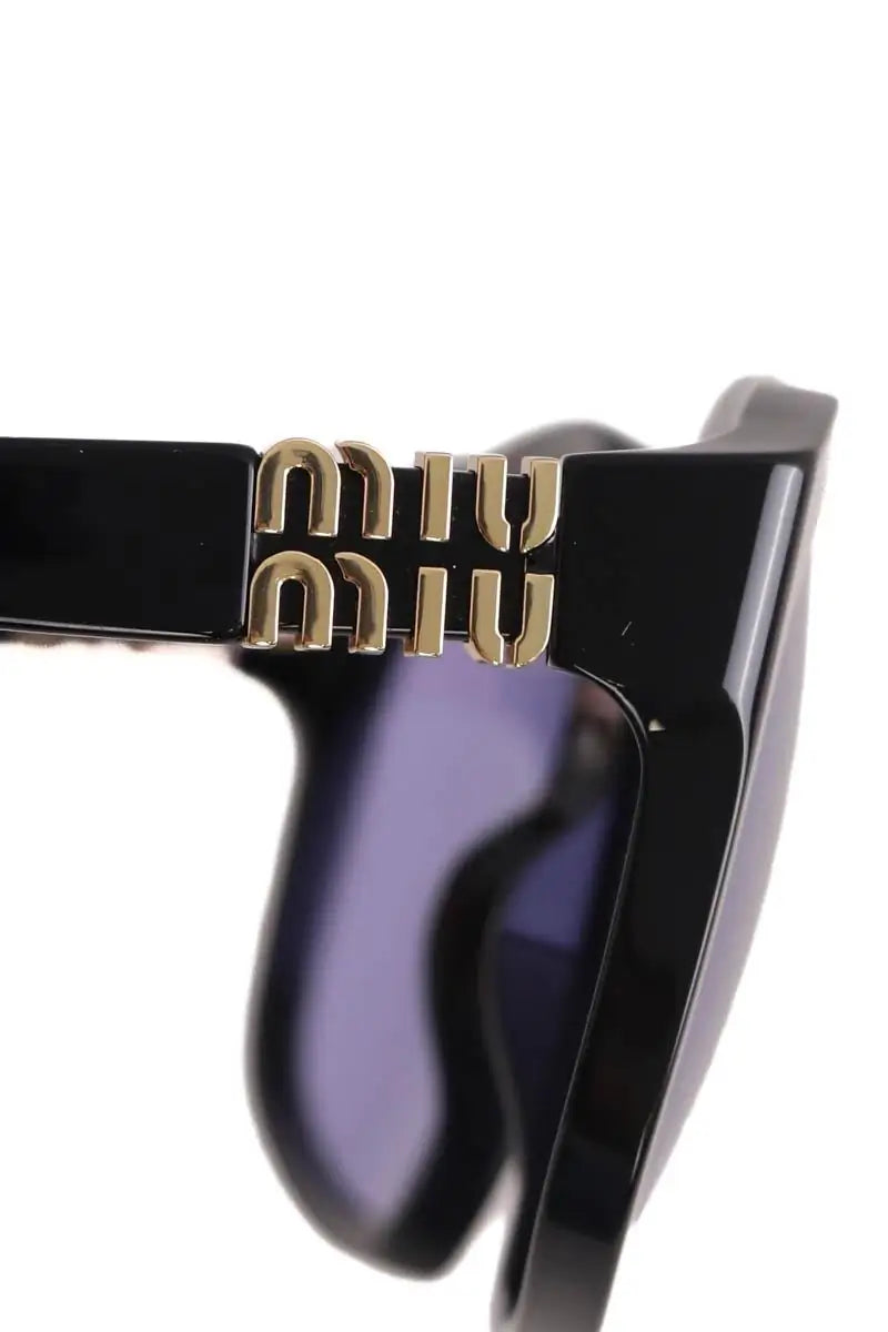 Lunettes de soleil Miu Miu Bleu en Plastique