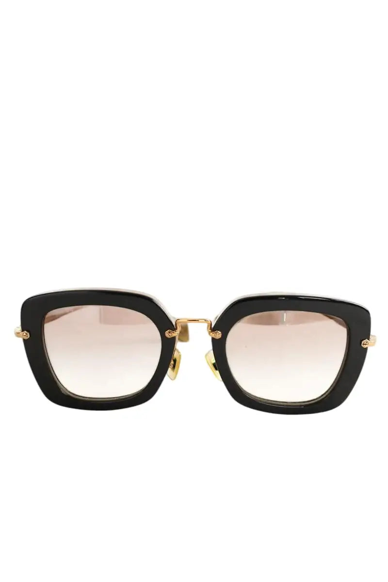 Lunettes de soleil Miu Miu Noir en Plastique - Seconde Main
