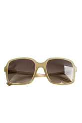 Lunettes de soleil Nina Ricci Kaki en Plastique - Seconde Main