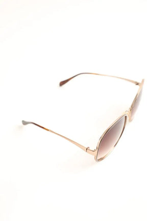 Lunettes de soleil Oliver Peoples Marron en Métal