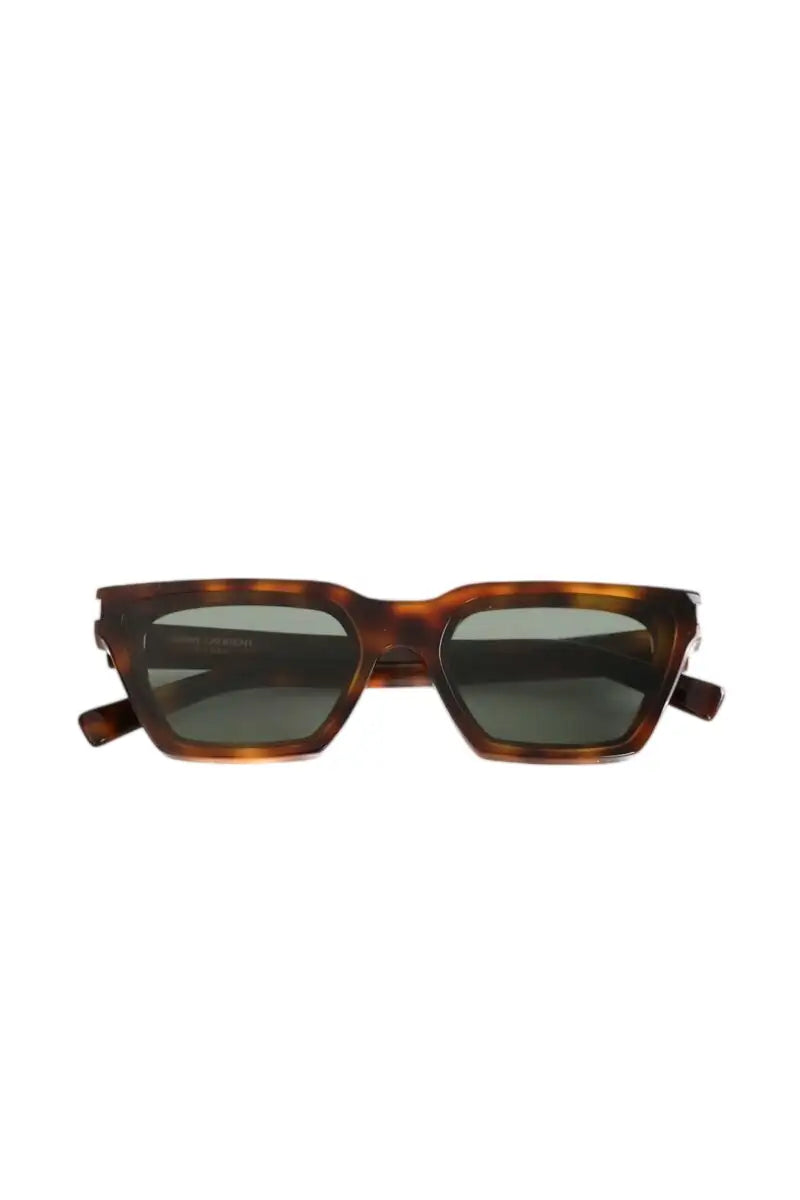Lunettes de soleil Saint Laurent Marron en Plastique - Seconde Main