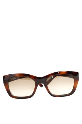 Lunettes de soleil Salvatore Ferragamo Marron en Plastique - Seconde Main