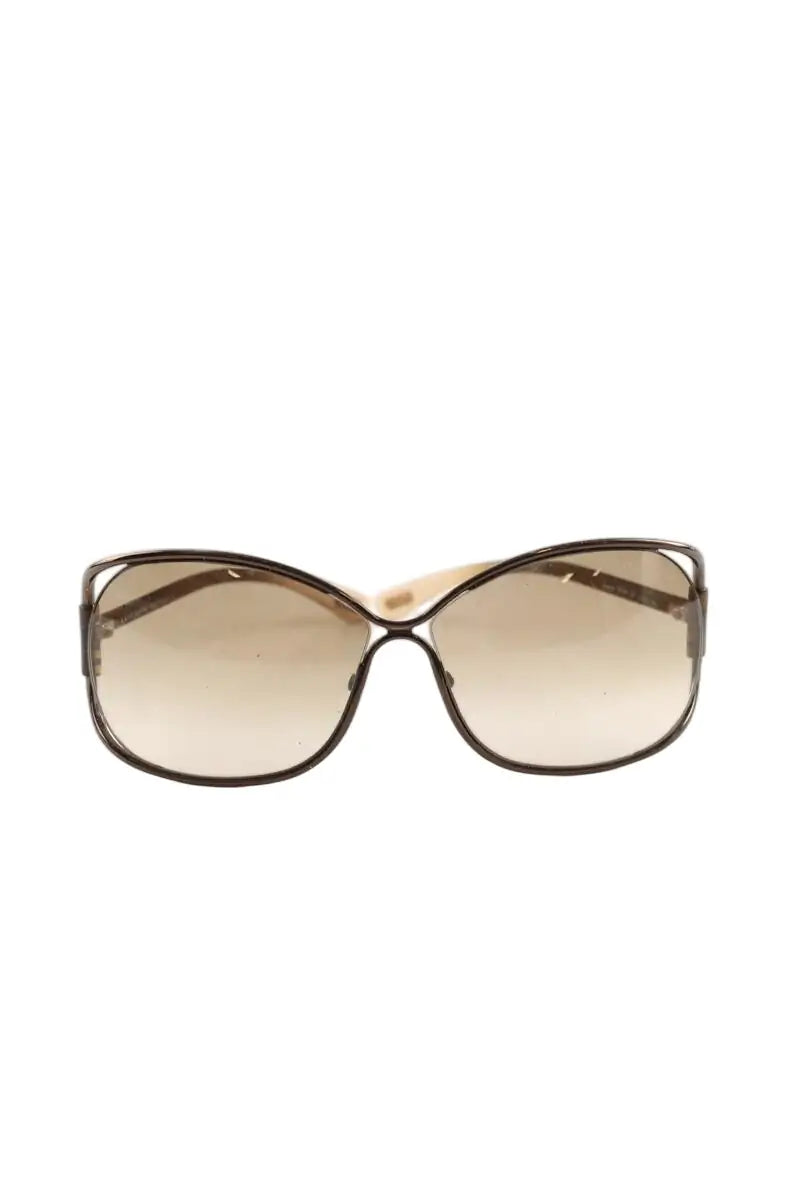 Lunettes de soleil Tom Ford Beige en Plastique - Seconde Main