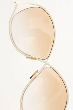 Lunettes de soleil Tom Ford Blanc en Métal