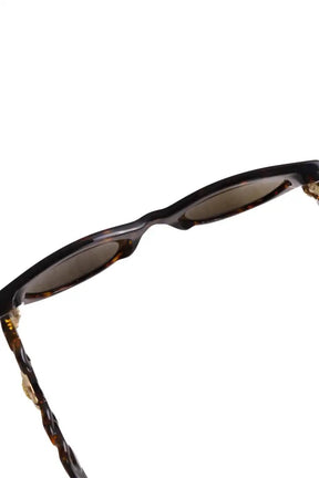 Lunettes de soleil Versace Marron en Plastique