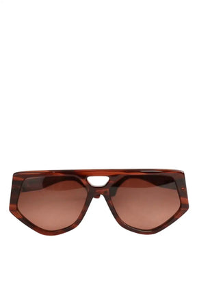 Lunettes de soleil Victoria Beckham Marron en Plastique - Seconde Main
