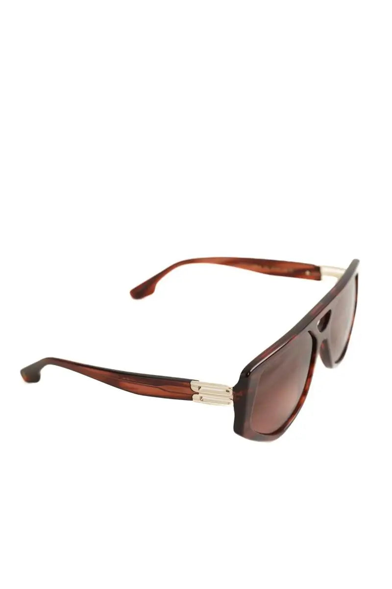 Lunettes de soleil Victoria Beckham Marron en Plastique
