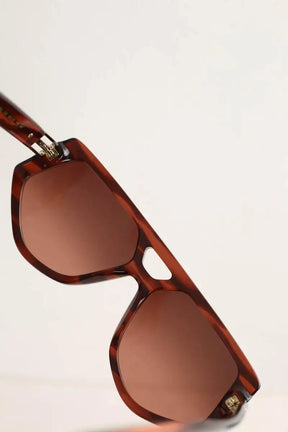 Lunettes de soleil Victoria Beckham Marron en Plastique