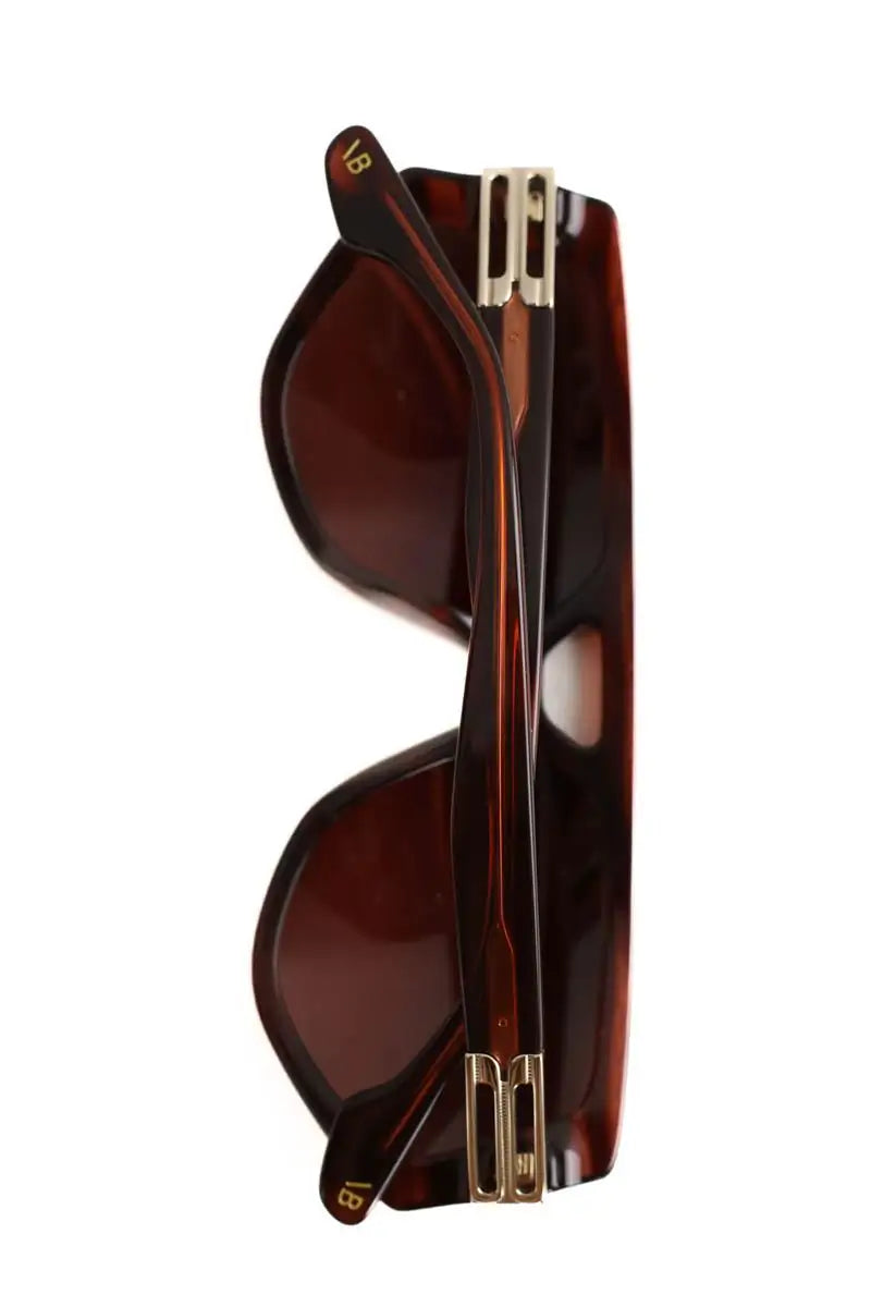 Lunettes de soleil Victoria Beckham Marron en Plastique