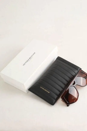 Lunettes de soleil Victoria Beckham Marron en Plastique