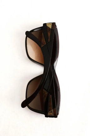 Lunettes de soleil Yves Saint Laurent Marron en Plastique