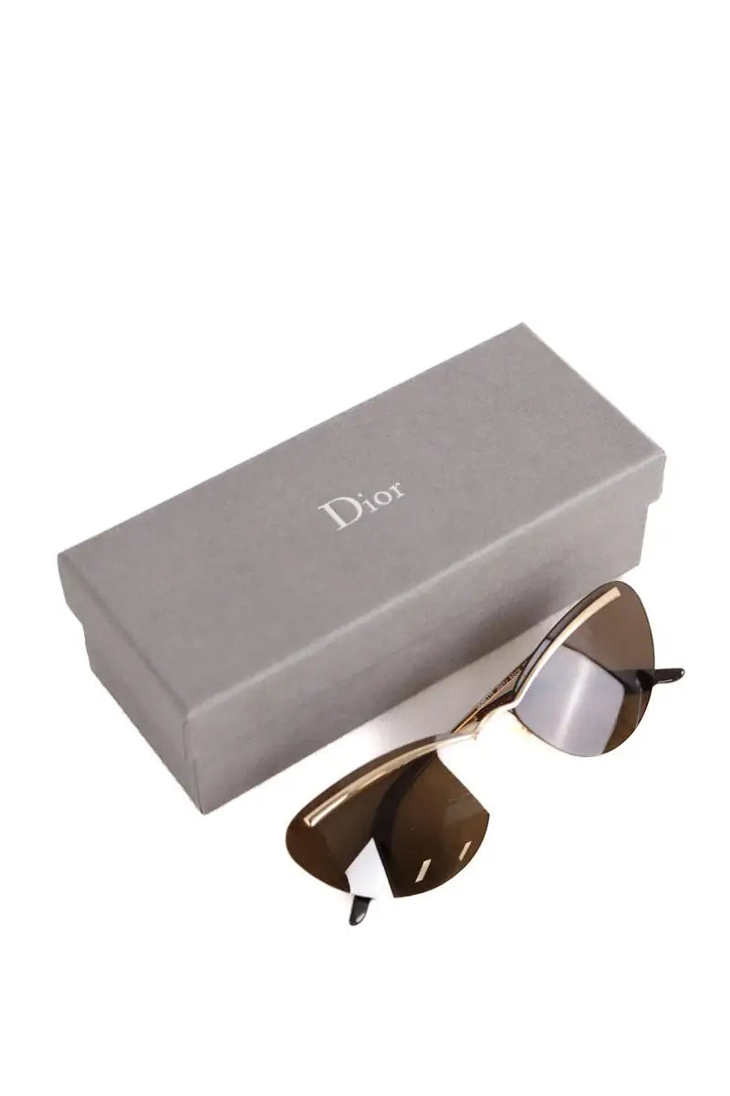 Lunettes rétro Dior Marron en Métal