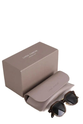 Lunettes rétro Linda Farrow Marron en Autres