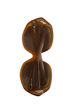 Lunettes surdimensionné Dior Marron en Plastique
