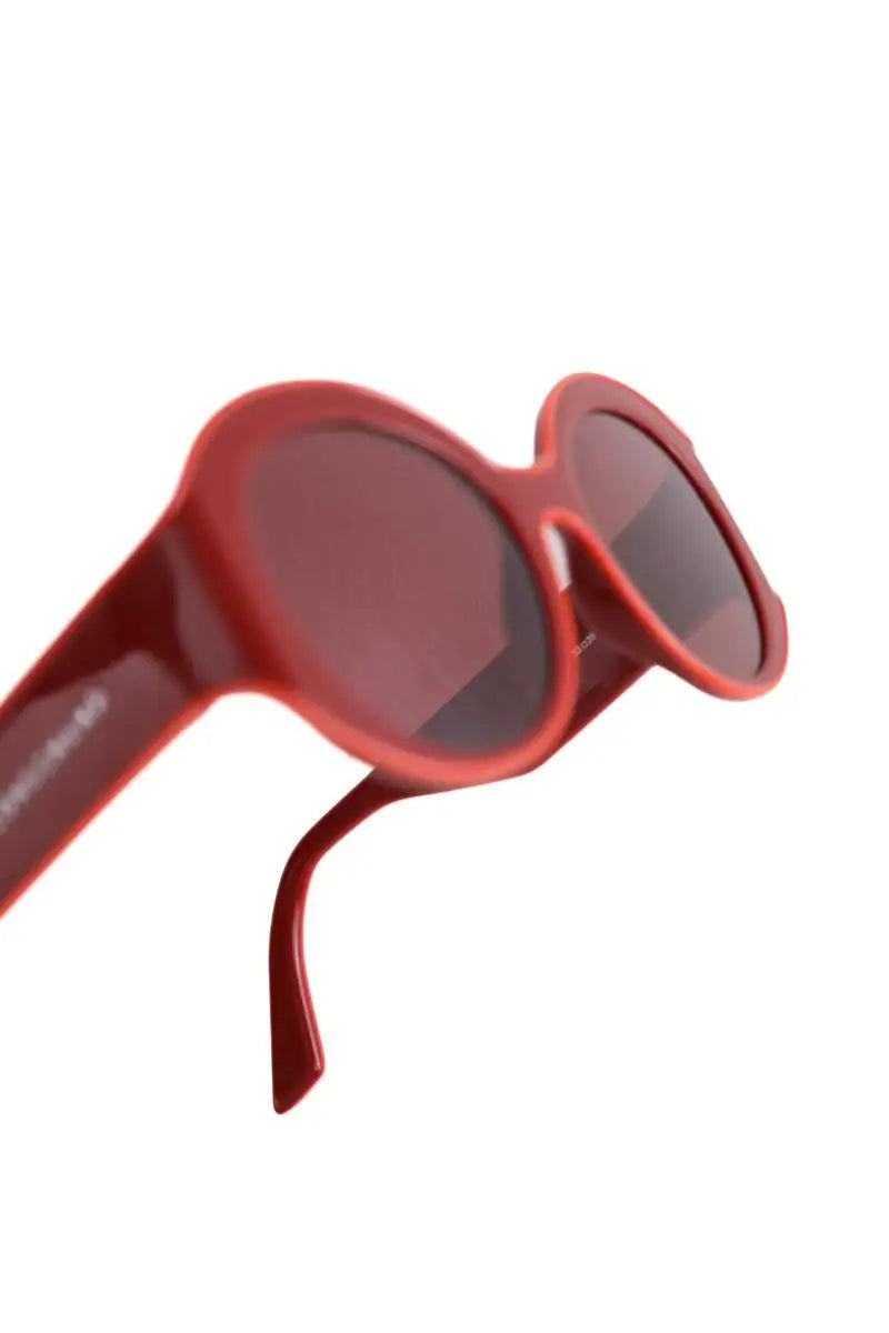 Lunettes surdimensionné Longchamp Rouge en Plastique