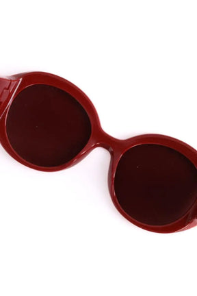 Lunettes surdimensionné Longchamp Rouge en Plastique