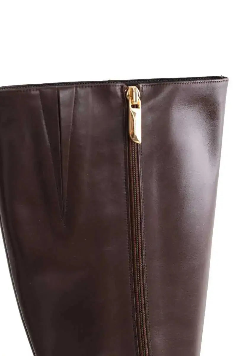 Bottes LK Bennett Stevie Marron en Cuir