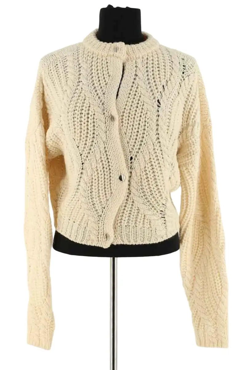 Cardigan Roseanna Beige en Laine, taille S - Seconde Main