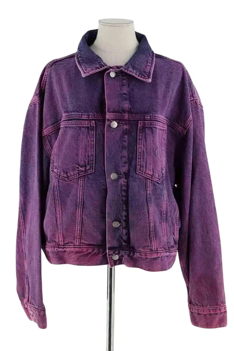 Veste Calvin Klein Violet en Coton, taille M - Seconde Main
