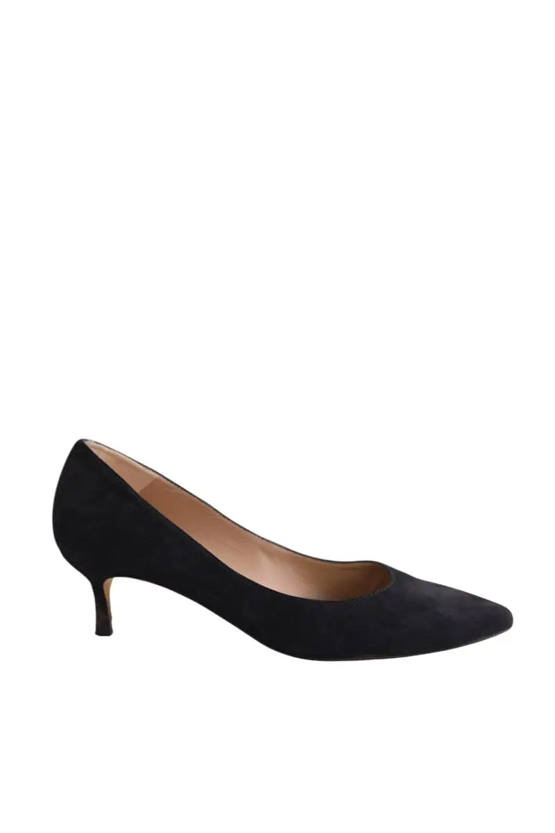 Talons LK Bennett Audrey Marine en Daim, taille 37 - Seconde Main