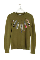 Pull Paul & Joe Kaki en Laine, taille S - Seconde Main