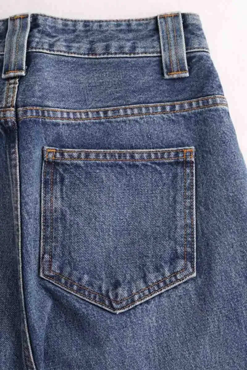 Jean droit Khaite Bleu en Coton