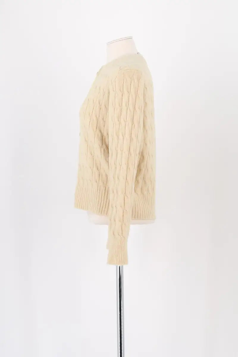Cardigan Tara Jarmon Beige en Laine
