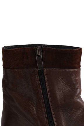 Boots Carel Marron en Cuir