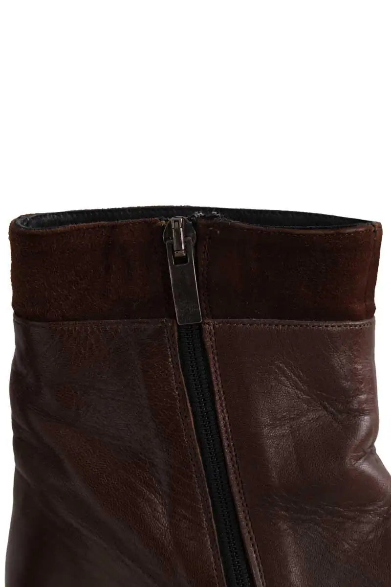 Boots Carel Marron en Cuir