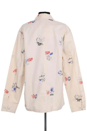 Veste Carhartt Wesley jacket Ecru en Coton