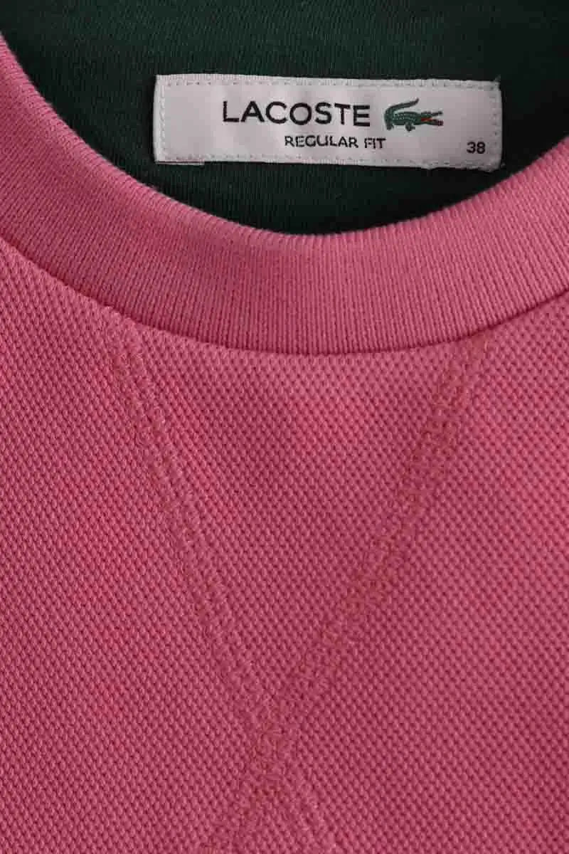 Sweatshirt Lacoste Rose en Coton