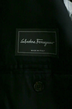 Costume Salvatore Ferragamo Bleu en Laine