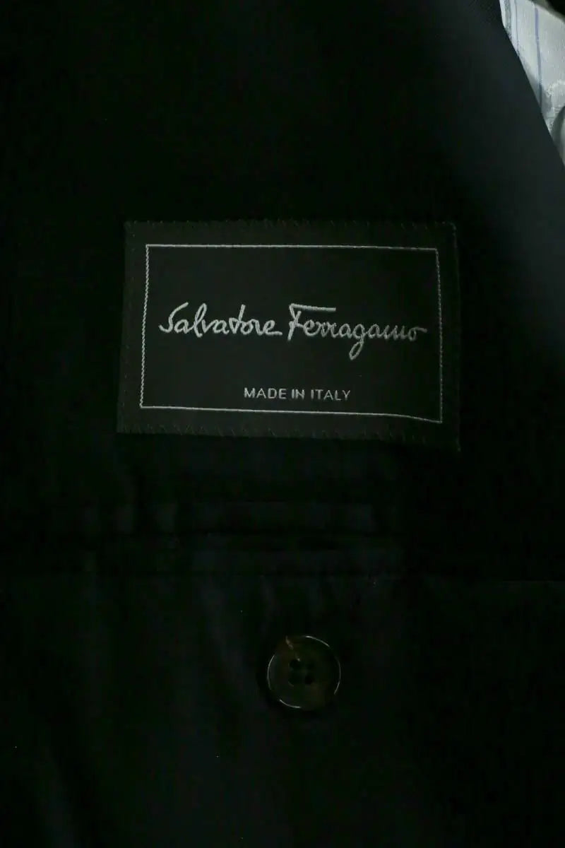 Costume Salvatore Ferragamo Bleu en Laine