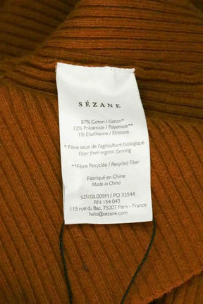 Cardigan Sézane Marron en Coton