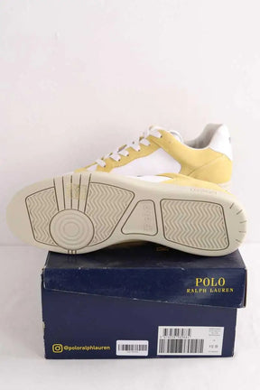 Baskets Ralph Lauren Jaune en Cuir