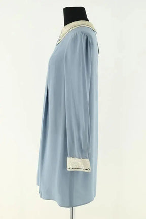 Robe Prada Bleu en Soie