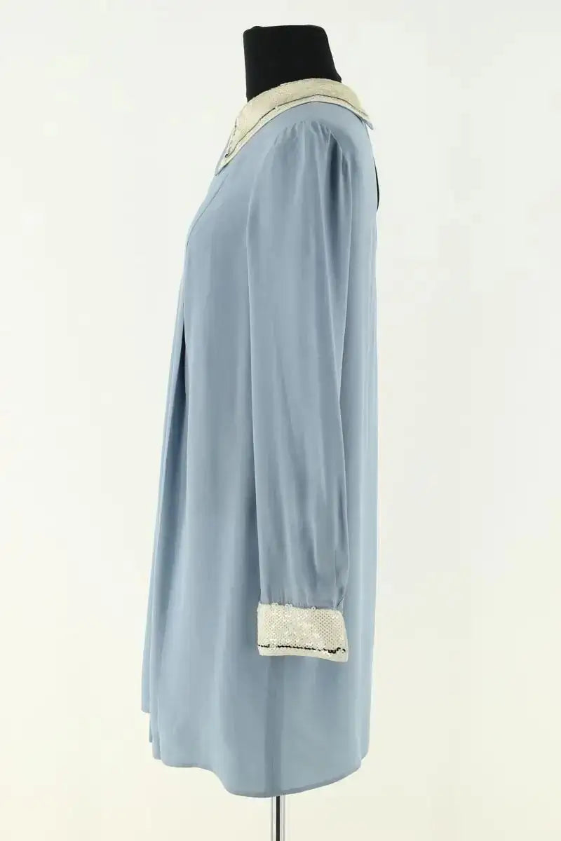 Robe Prada Bleu en Soie