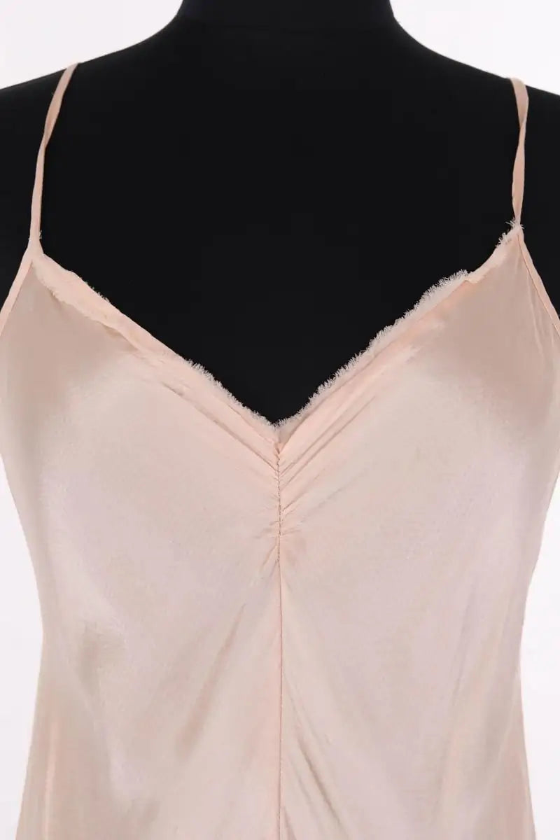 Robe Maje Nefertiti Beige en Soie