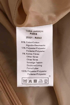 Robe Tara Jarmon Camel en Coton