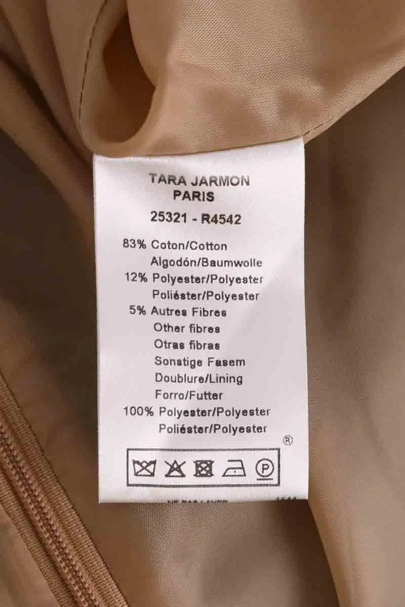 Robe Tara Jarmon Camel en Coton