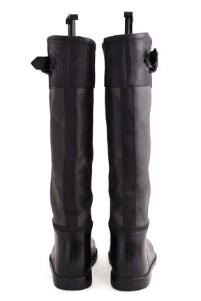 Bottes de pluie Burberry Noir en Tissu