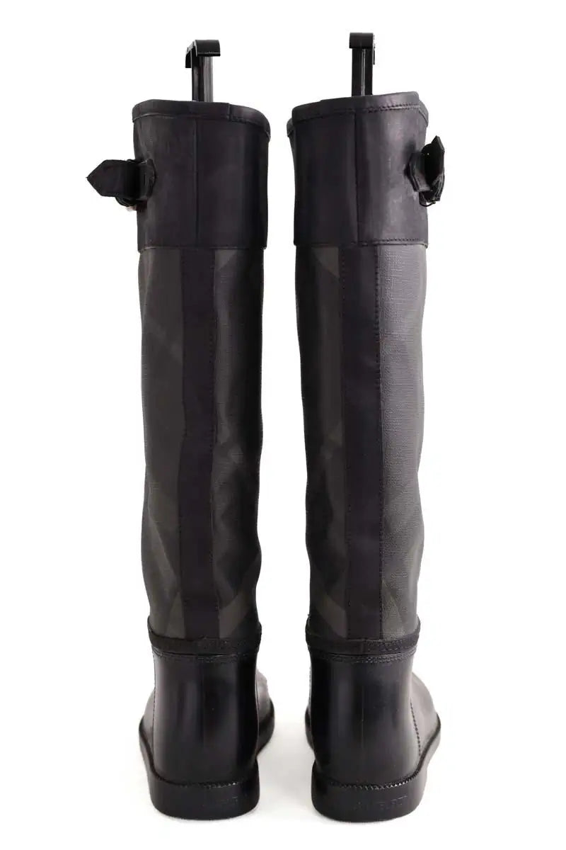 Bottes de pluie Burberry Noir en Tissu