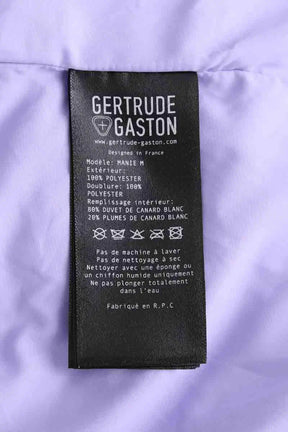 Doudoune Gertrude+Gaston Violet en Fourrure