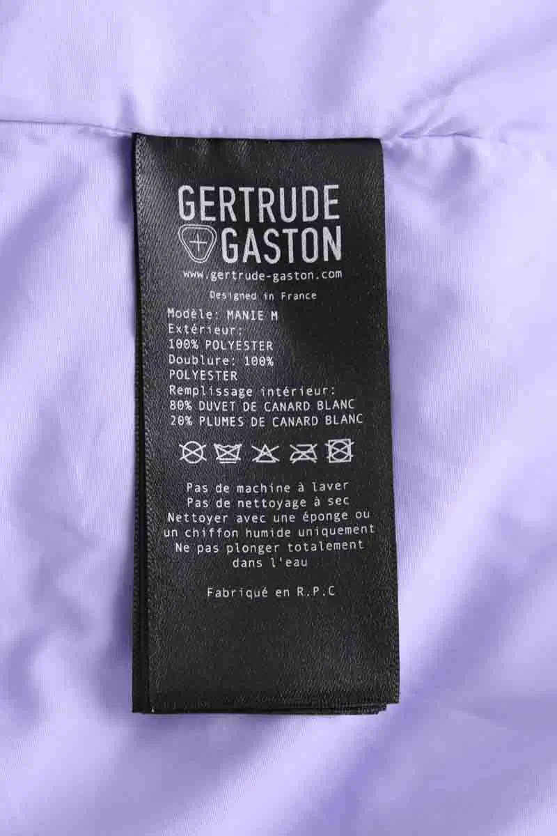 Doudoune Gertrude+Gaston Violet en Fourrure