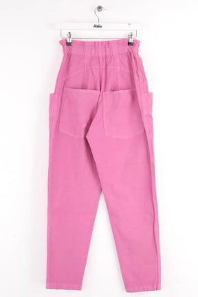 Pantalon droit Isabel Marant Rose en Lin