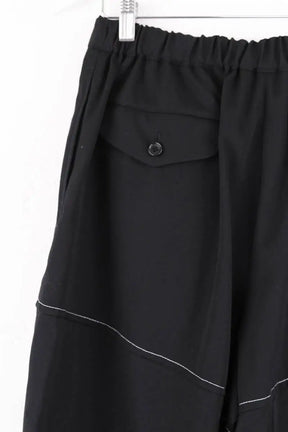 Pantalon Carot Comme Des Garçons Noir en Laine