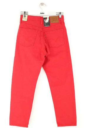 Jean droit Levi's 501 Rouge en Coton