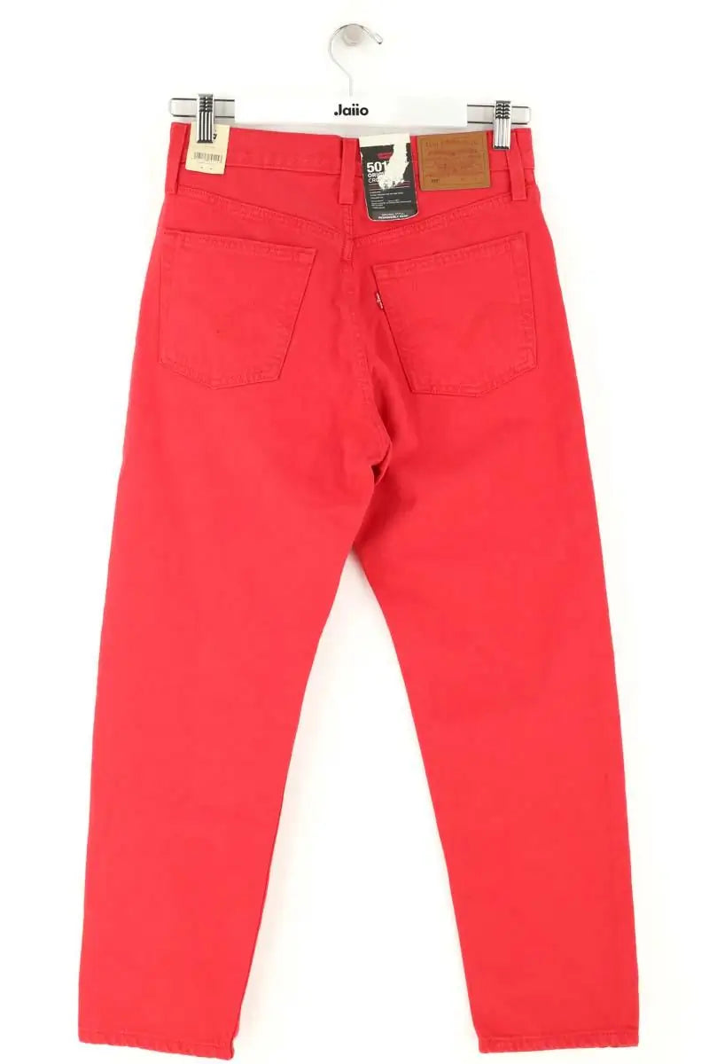 Jean droit Levi's 501 Rouge en Coton